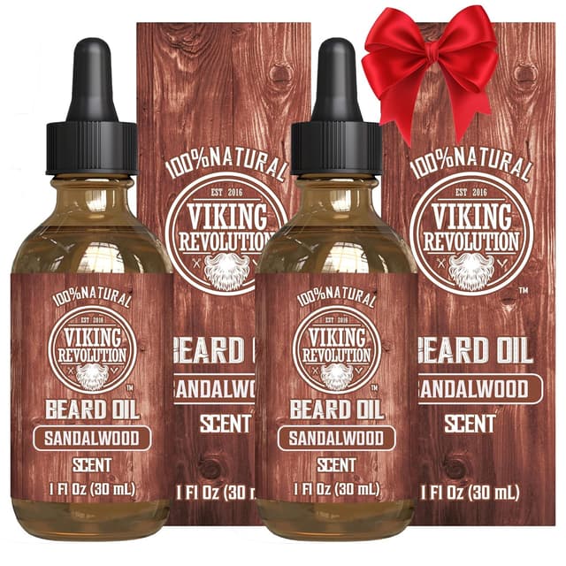 Thumbnail 6 de Viking Revolution Sandalwood Beard Oil 3-Pack 🧔