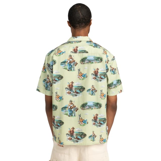 Detalle 2 de Element Camisa de hombre SBXE Camp Element (manga corta, 100% algodón)