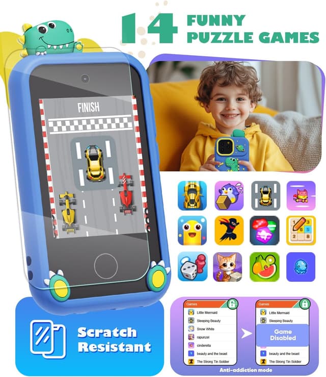 Thumbnail 4 de Kids Smart Phone Toy 2.8in Touchscreen