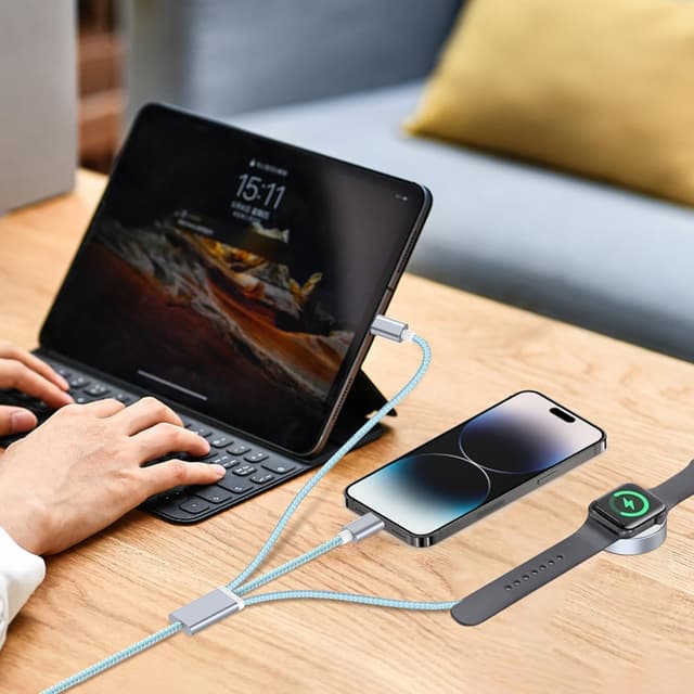 Thumbnail 5 de Ladekabel 3 in 2 für Apple Watch und iPhone