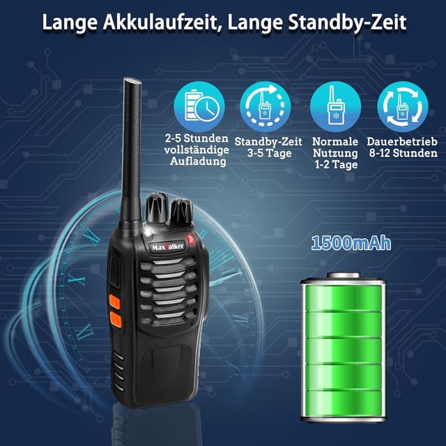 Thumbnail 2 de MaxTalker MT-8S Walkie Talkie PMR446