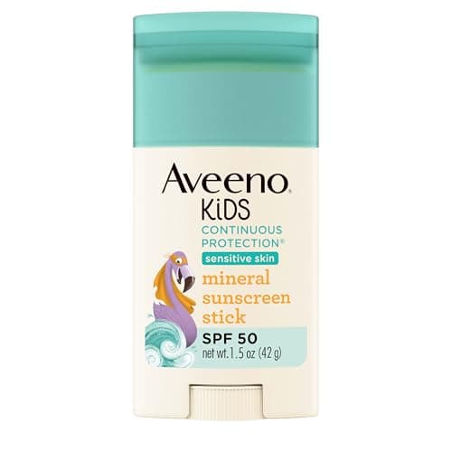 Detalle de Aveeno Kids Continuous Protection SPF 50 Zinc Oxide Sunscreen Stick 1.5 oz