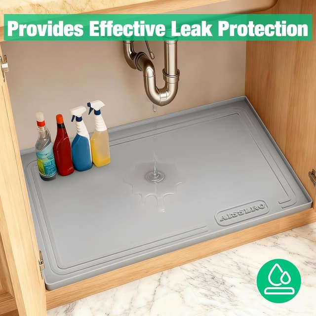 Detalle 2 de Aisslro Under Sink Mat 22 x 19 🧽