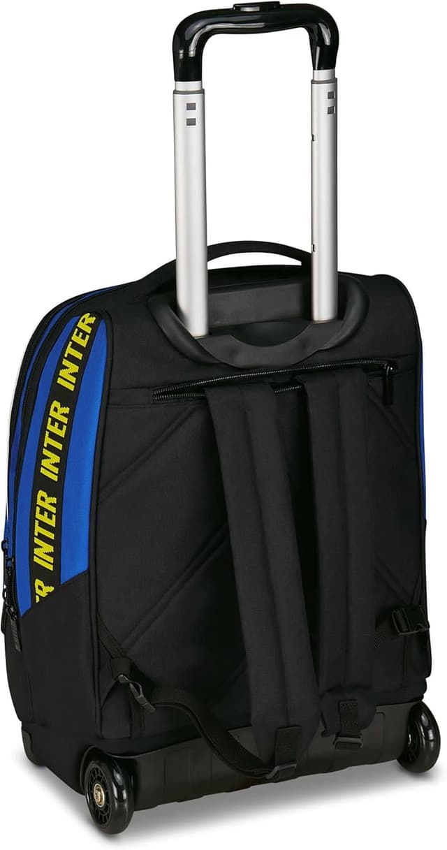 Detalle 2 de Seven Inter Big Trolley Calcio 2 in 1: trolley e zaino fisso Blu, fino a scuola elementare e media