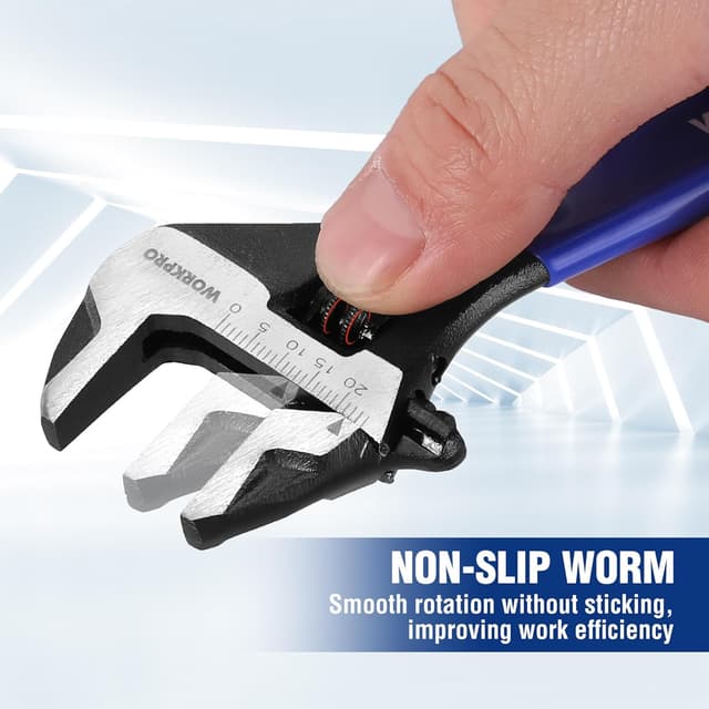 Thumbnail 5 de WORKPRO 150 mm Wide Mouth Adjustable Wrench