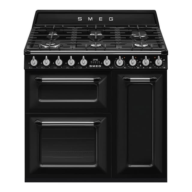 Detalle de Smeg TR93BL cocina compacta de gas