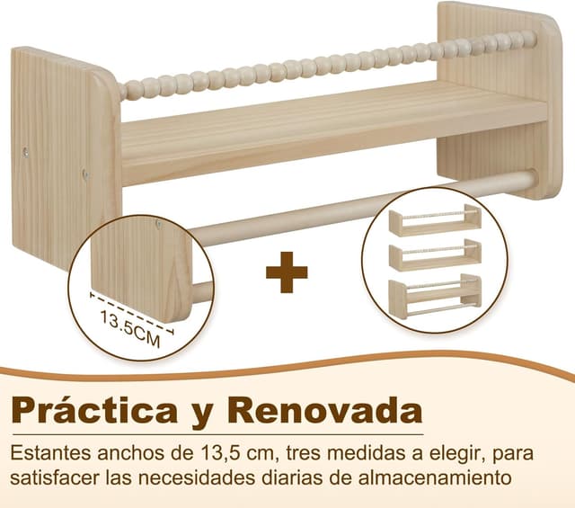 Thumbnail 3 de WOLTU Estantes Flotantes para Niños 📚 Juego de 3