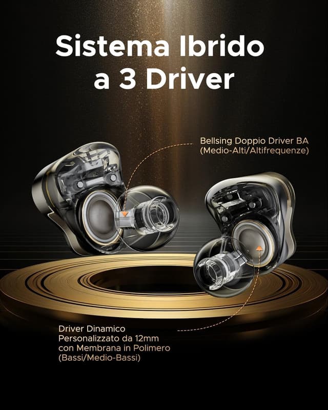 Detalle 2 de SoundPEATS H3 Auricolari Wireless LDAC aptX Lossless 37H