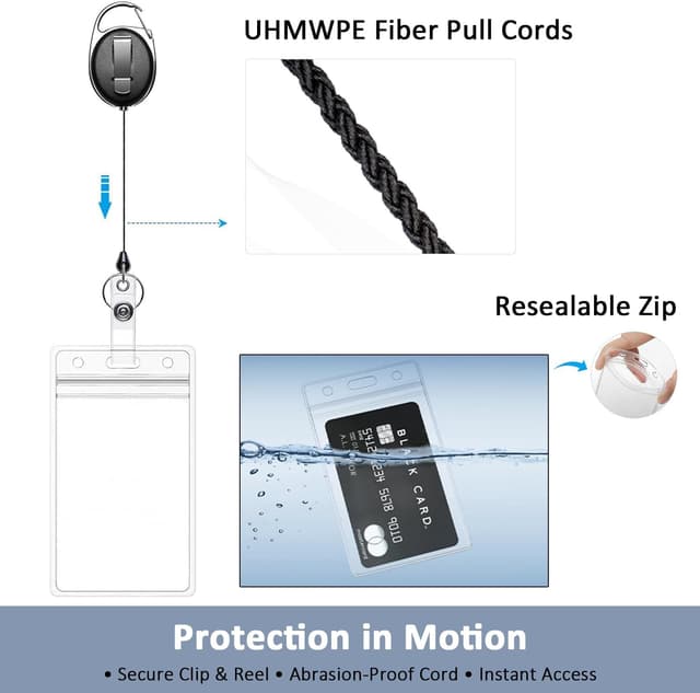 Thumbnail 4 de Retractable ID Badge Holder Reel 24"