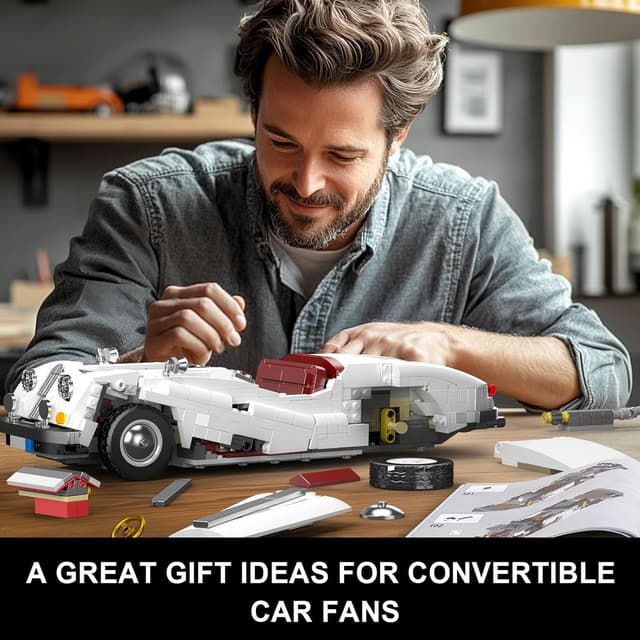 Thumbnail 6 de Mould King 10236 – Kit de construction d’une voiture de sport classique (1302 pièces) version statique, dès 14 ans