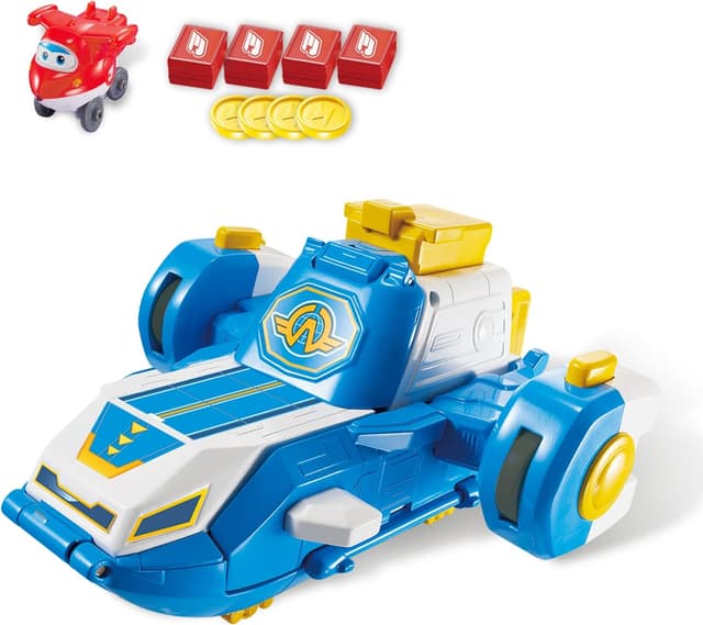 Thumbnail 6 de Super Wings Airport World Playset mit 2 Spielzeug-Flugzeugen und transformierbaren Transform-a-Bots-Robotern (ab 3 Jahren)