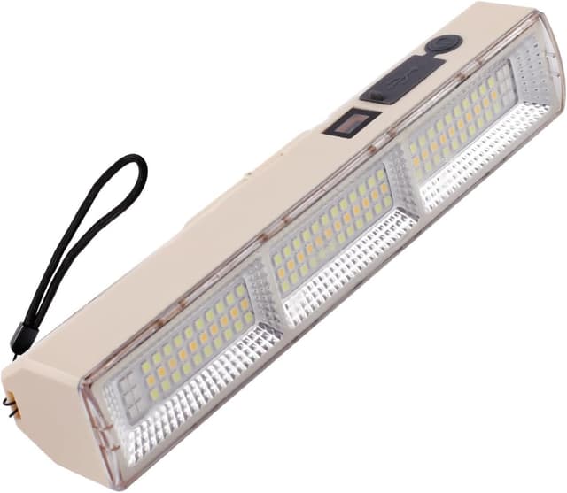 Detalle de CREATESTAR Lampada da lavoro 22 cm ricaricabile Type-C con base magnetica e gancio, 5 modalità luce