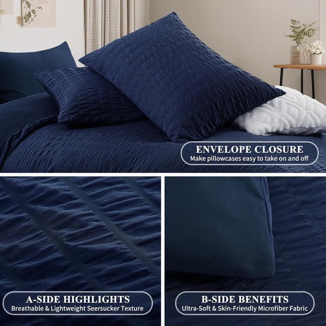 Thumbnail 5 de Aisbo King Size Duvet Cover Set 230x220cm