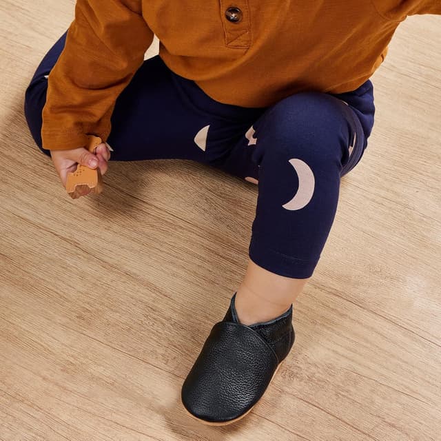 Detalle de Chausson bébé en cuir IceUnicorn 0-6 mois