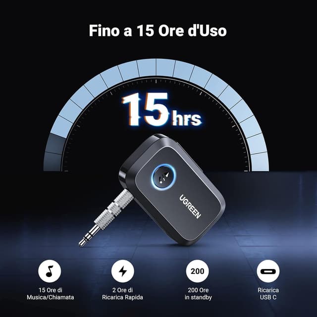 Thumbnail 3 de UGREEN Ricevitore Bluetooth 6.0 con Jack 3,5 mm