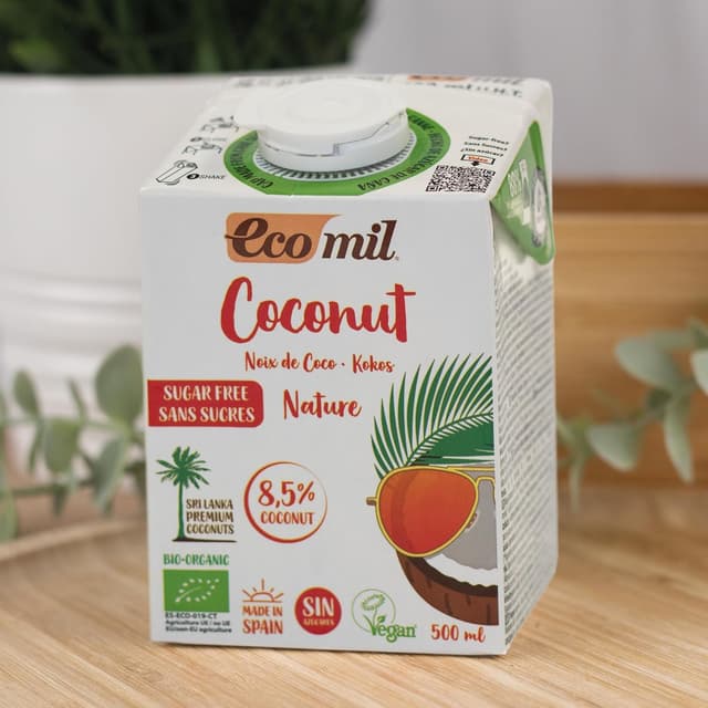 Thumbnail 4 de Ecomil Leche de Coco Bio 500ml 🥥 Sin Lactosa ni Gluten
