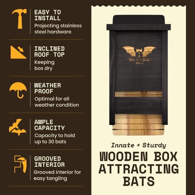 Thumbnail 2 de WildYard Fledermauskasten 80 Tiere 🦇