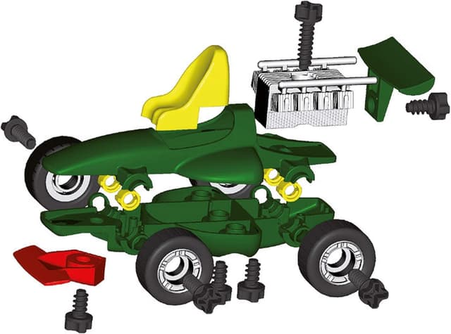 Detalle de Theo Klein 8395 Werkzeugkoffer-Set „Bosch Grand Prix“ mit Ixolino-Akkuschrauber