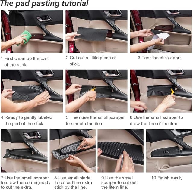 Thumbnail 6 de Forged Carbon Folie – glänzende selbstklebende Vinyl-Folie für Auto, Motorrad & DIY (150 x 30 cm)