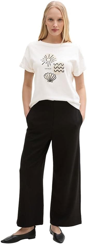 Detalle de Tom Tailor 1047069 T-Shirt da donna a maniche corte (confezione da 1)