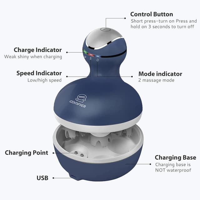 Thumbnail 4 de COMFIER Cordless Scalp Massager for Pets