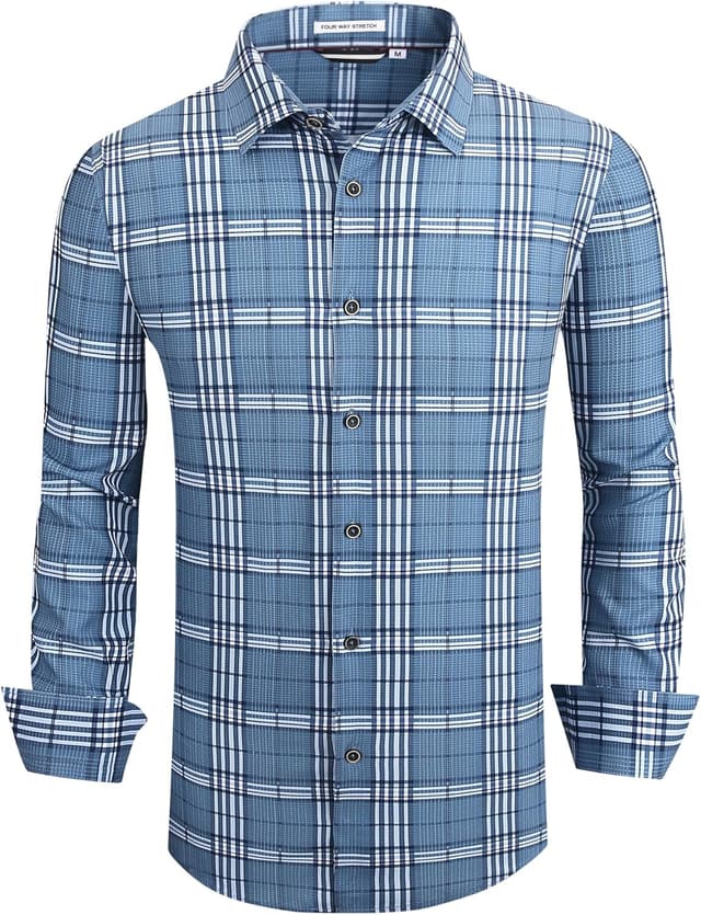 Thumbnail 6 de Alex Vando Mens Button Down 4-Way Stretch Shirt