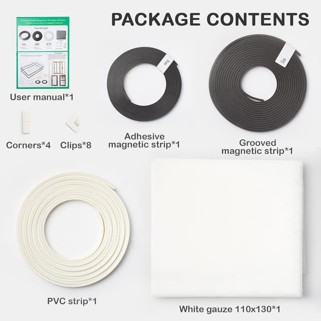 Thumbnail 1 de YANGTE Fly Screens for Windows 110x130 cm