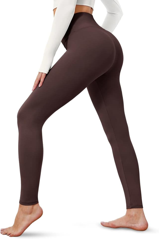 Detalle de VALANDY Creamlush high-waisted tummy control leggings for women (S-5XL) – buttery-soft yoga & lounge bottoms