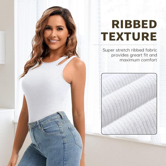 Thumbnail 3 de LEYSHE Tank Top Damen BH integriert 4-Wege-Stretch