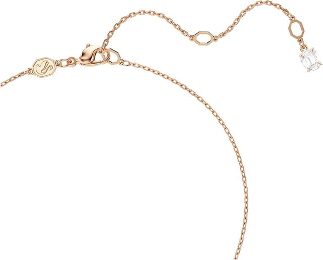 Detalle de Swarovski Hyperbola colgante blanco oro rosa