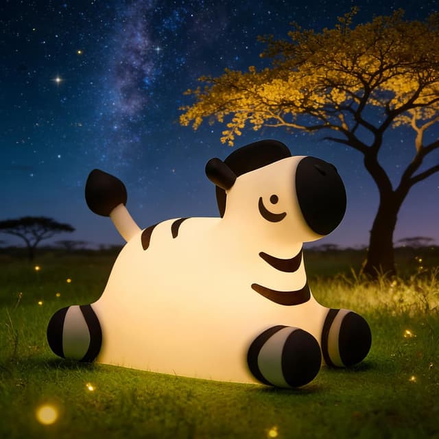 Detalle de Gemmac USB-Nachtlicht aus Silikon „Kawaii“ mit Touch, dimmbar und Timer (wiederaufladbar, 7 Farben)