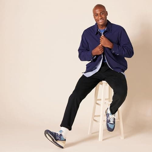 Thumbnail 7 de Amazon Essentials pantalones informales estilo chino para hombre elásticos y corte ajustado negro (29W/30L)