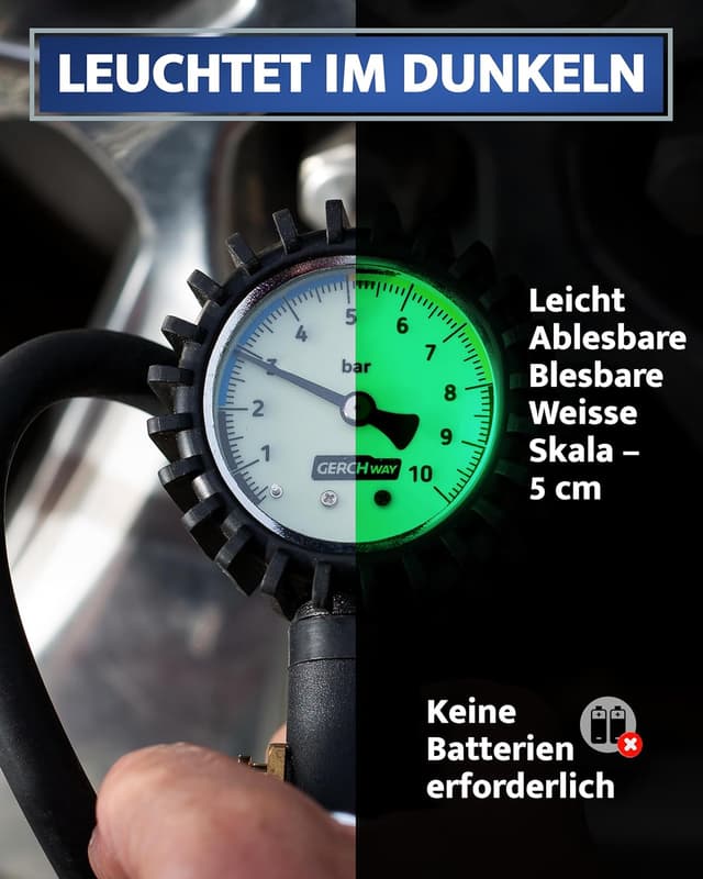 Thumbnail 5 de GERCHWAY Reifenfüller mit Manometer