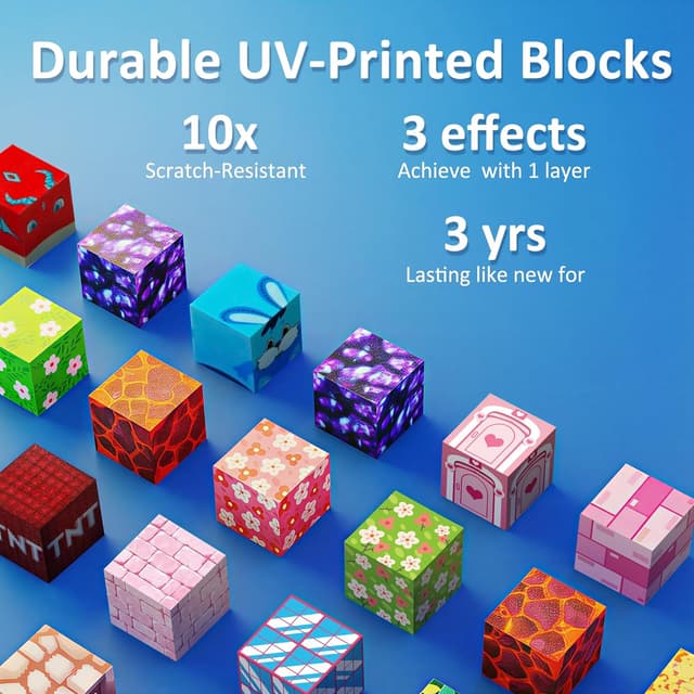 Thumbnail 4 de FQOIUD Magnetic Blocks 150 PCS magnetic building set 🧩