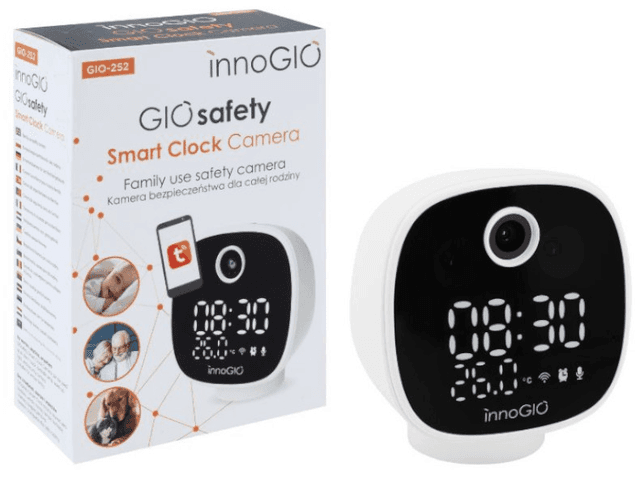 Detalle 2 de Innogio GIOsafety Cámara de Seguridad con Reloj