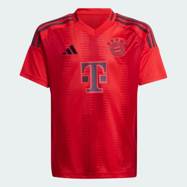 Detalle 2 de Camiseta primera equipación FC Bayern 24/25 Adidas para adolescentes (roja)