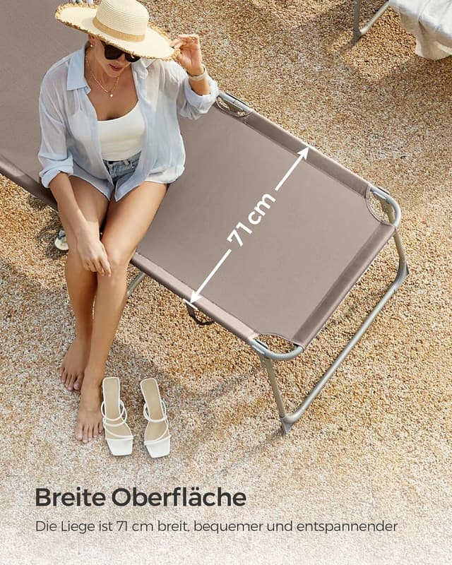 Thumbnail 2 de SONGMICS Große Sonnenliege GCB022K01