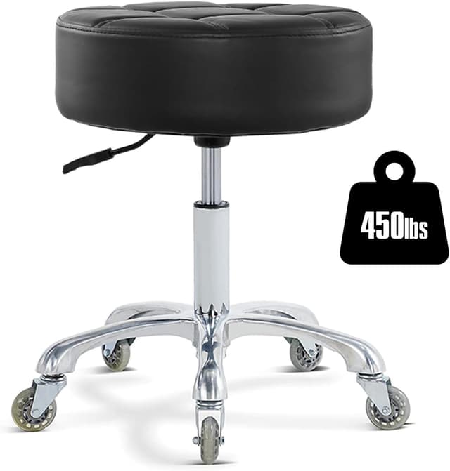 Detalle de Ainilaily Rolling Stool 19.8–25 in