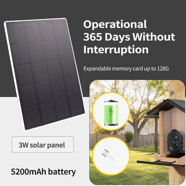 Thumbnail 3 de Origem Mangeoire à Oiseaux avec Caméra 3L