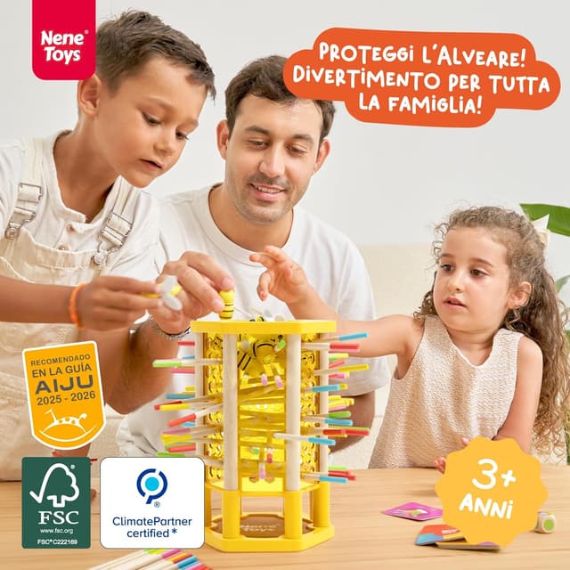 Detalle 2 de Nene Toys BEEFALL Grande gioco Montessori 4-in-1