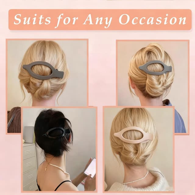 Thumbnail 4 de Flat Hair Clips 4.7 Inch Matte Set 🎀