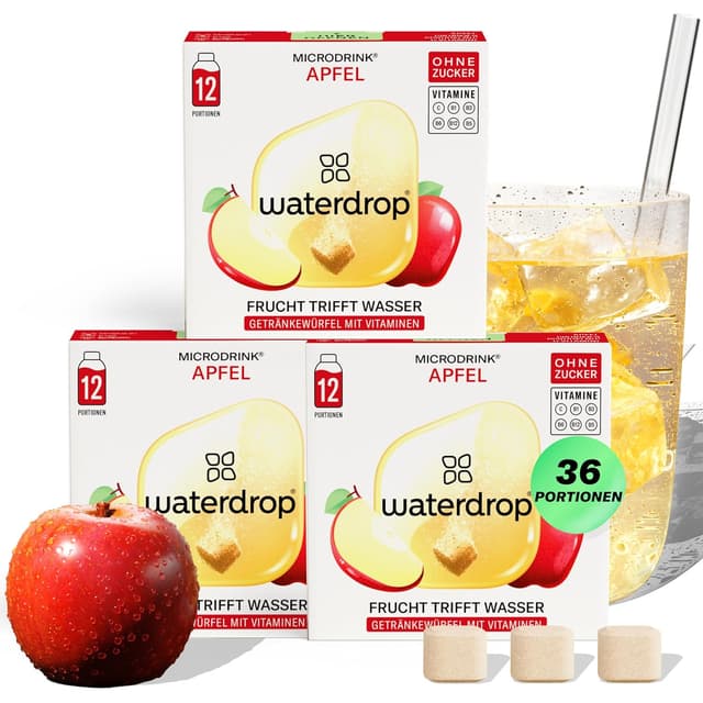 Imagen de waterdrop Microdrink Apfel 36 Würfel 🍎 en OfertitasTOP