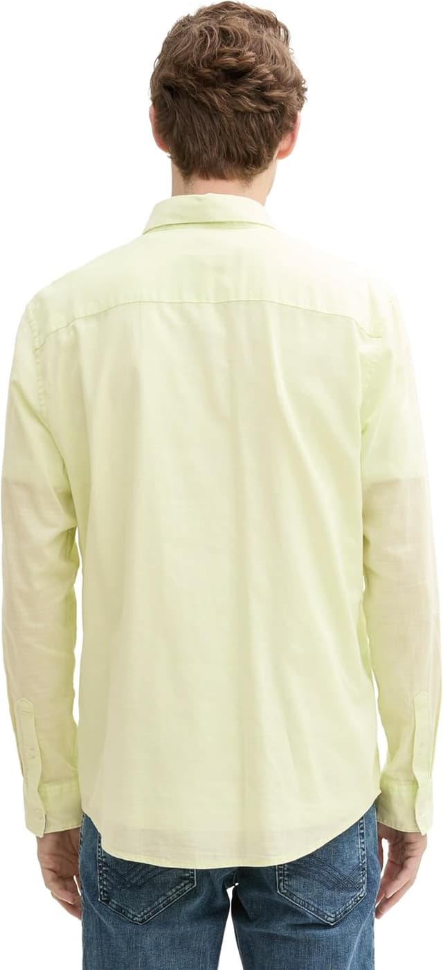 Detalle 2 de Tom Tailor Camicia da uomo a maniche lunghe modello 1045087