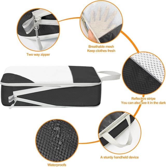 Thumbnail 3 de Juego de 10 organizadores de equipaje por compresión