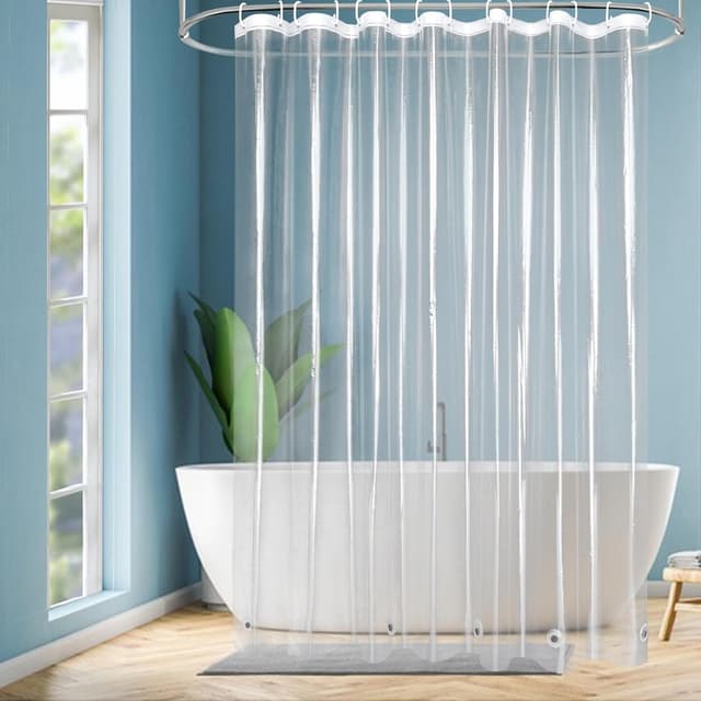 Imagen de EurCross Rideau de douche 200x200 cm transparent en OfertitasTOP