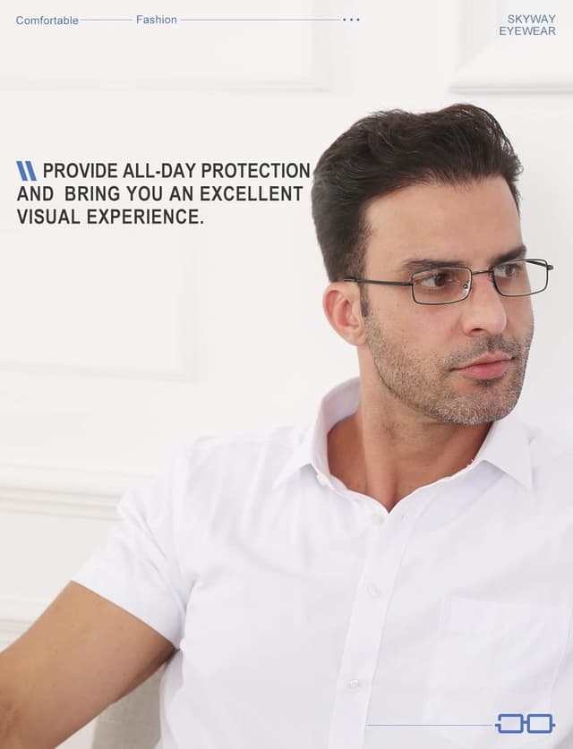 Detalle de SKYWAY Mens Reading Glasses blue light