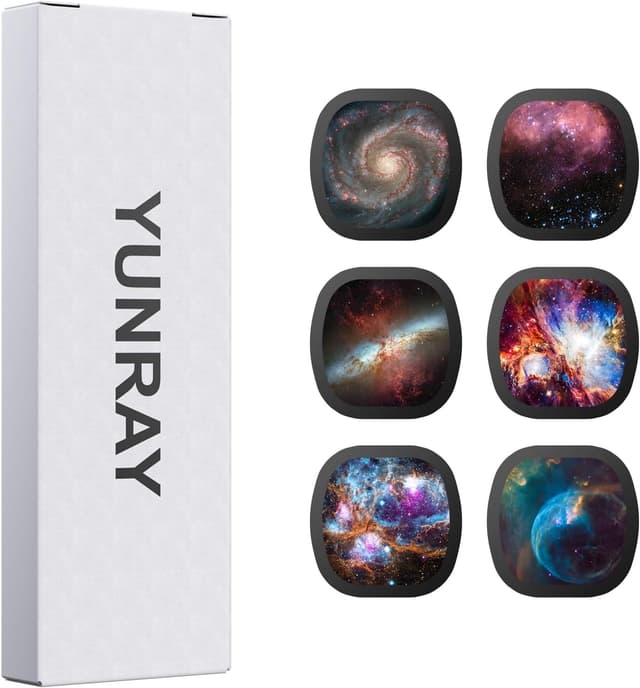 Detalle de YUNRAY Galaxy Projector Disc Set (6er) – Ultra-HD-Projektionsscheiben für Galaxy Projector Pro