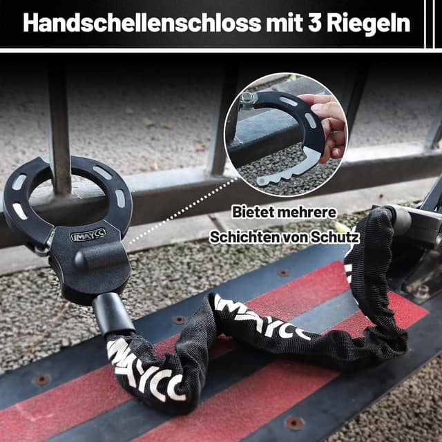 Detalle 2 de E Scooter Schloss mit 94 cm Kette