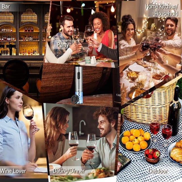 Thumbnail 6 de Electric Wine Opener 4 AA Battery Operated 🍷