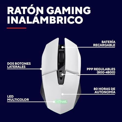 Thumbnail 1 de GXTrust 1108W Vylax 800–4800 dpi, batería 80h 📱